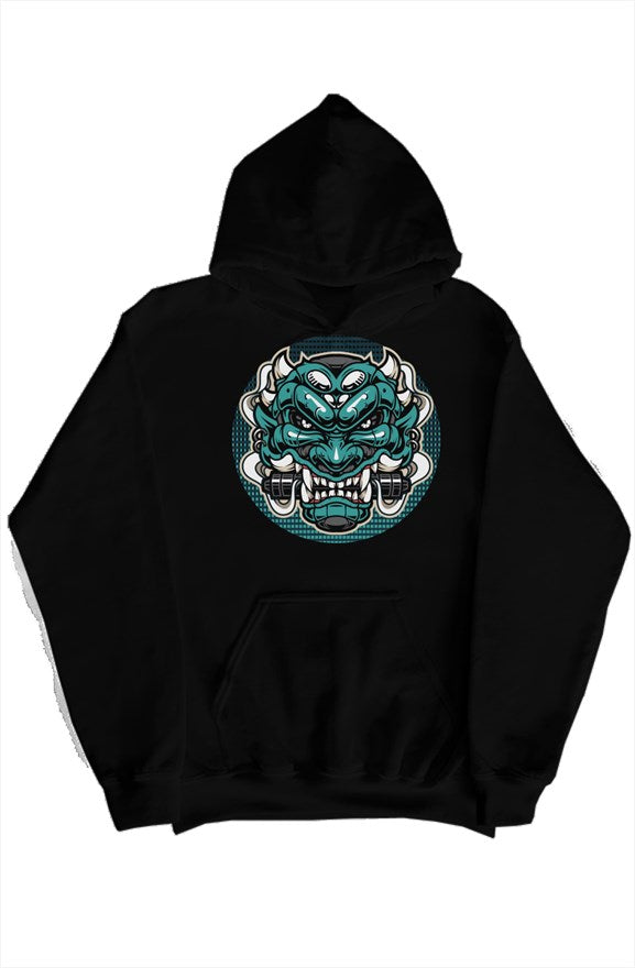 Teal Oni hoody Black