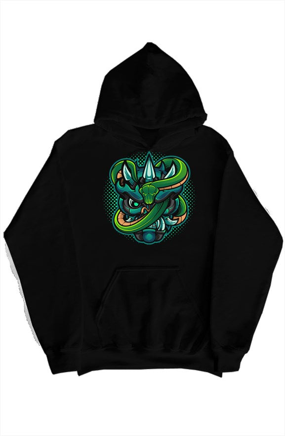 Snake over Mask hoody Black