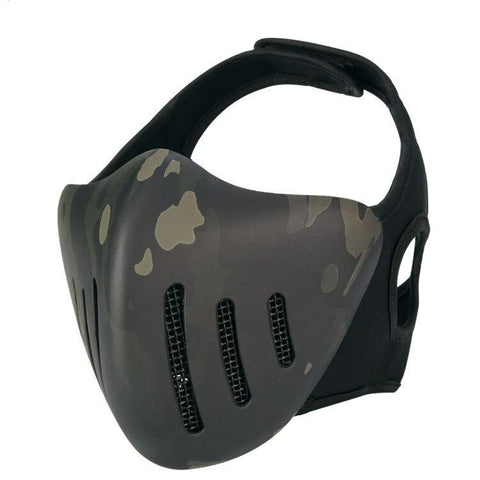 Half-Knight Mask BLACK CAMO