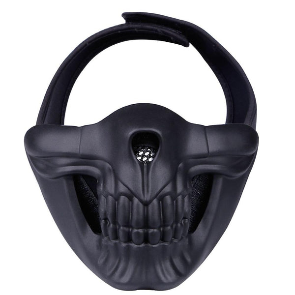 Half-SKULL Mask BLACK