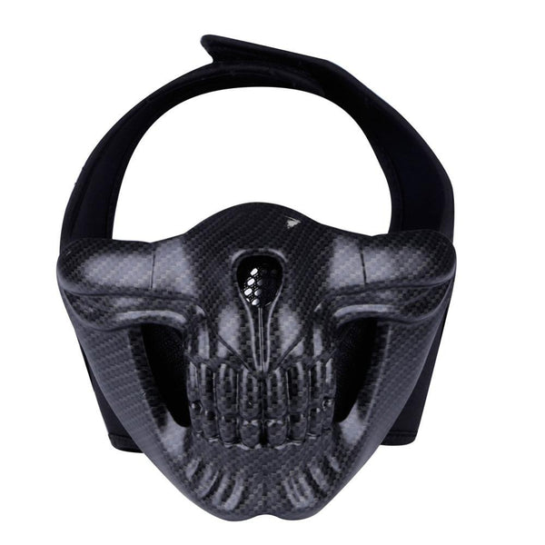 Half-SKULL Mask CARBON FIBER