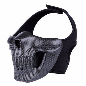 Half-SKULL Mask CARBON FIBER – Tactical Half Mask